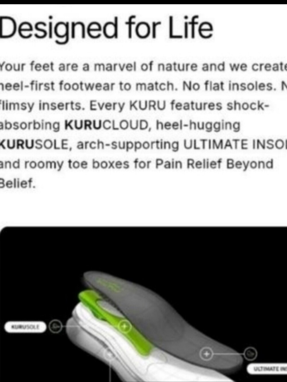 KURU Atom Gray Athletic Running Tennis Shoe Walk Jog Footwear Sneaker Women 6.5 - Picture 10 of 12